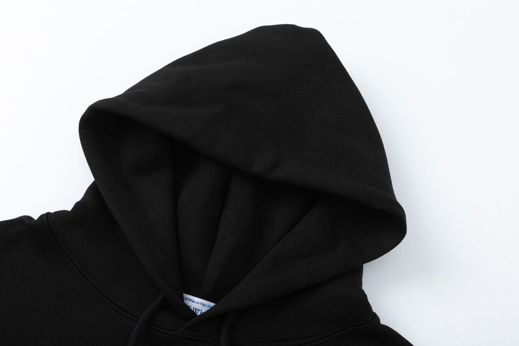 OFF-WHITE Yellow Pixel Arrow Sleeve Hoodie