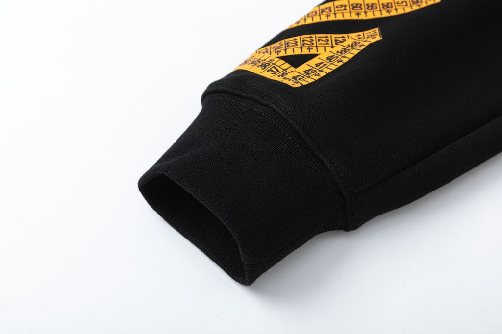 OFF-WHITE Yellow Pixel Arrow Sleeve Hoodie