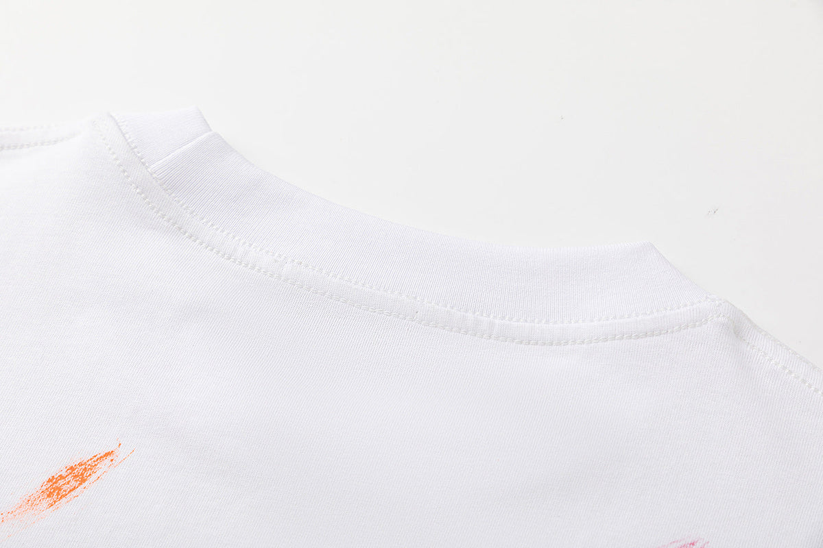 Off-White Bookish Crazy Cotton T-Shirt — Black / White
