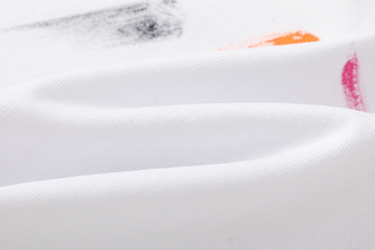Off-White Bookish Crazy Cotton T-Shirt — Black / White