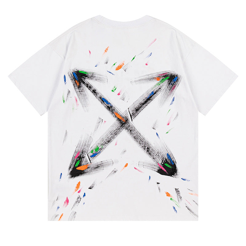 Off-White Bookish Crazy Cotton T-Shirt — Black / White