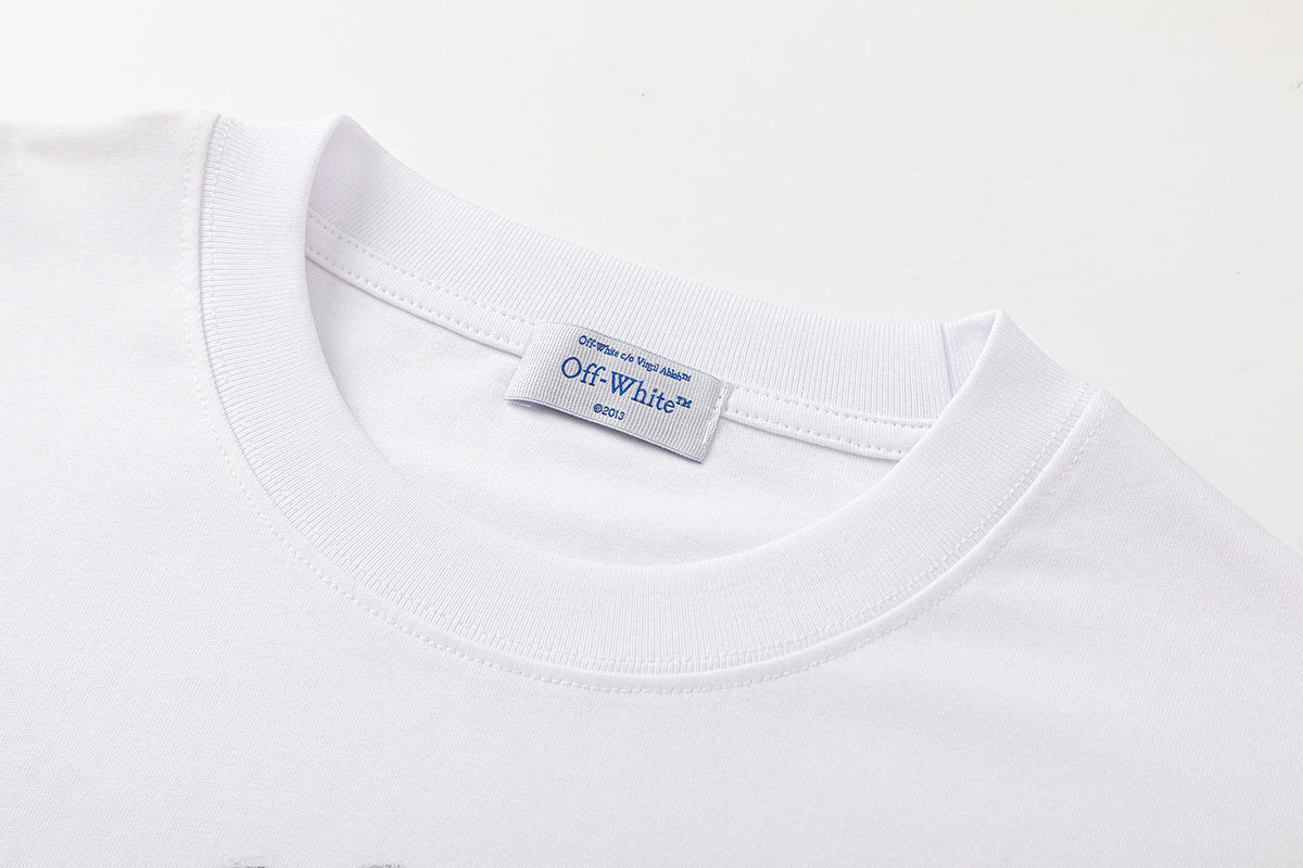 Off-White Fitting Logo T-Shirt — White / Black