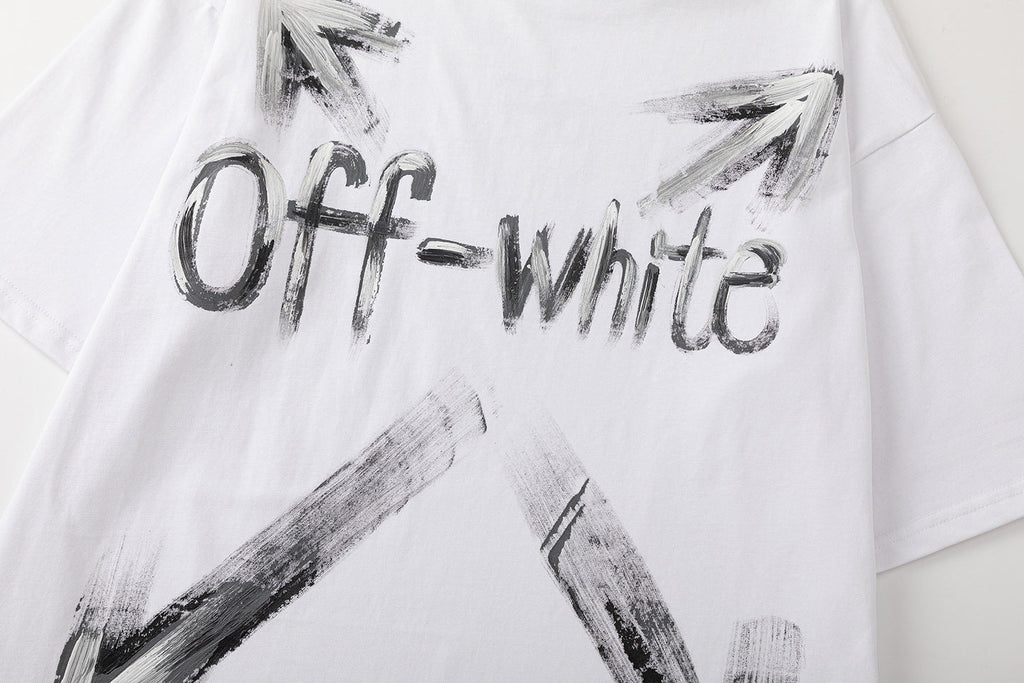 Off-White Fitting Logo T-Shirt — White / Black