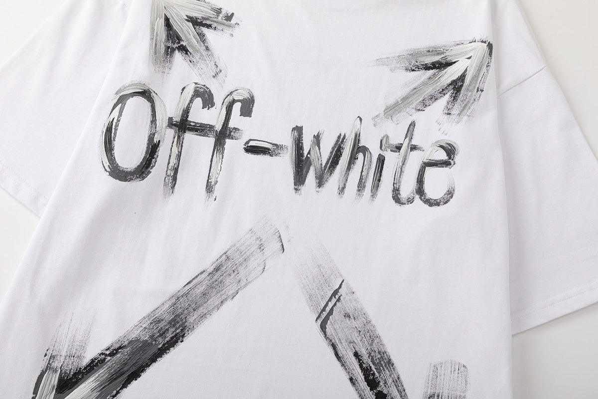 Off-White Fitting Logo T-Shirt — White / Black