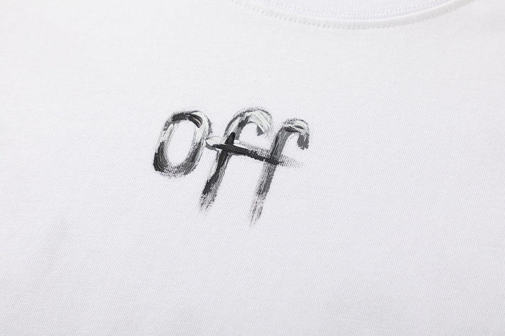 Off-White Fitting Logo T-Shirt — White / Black