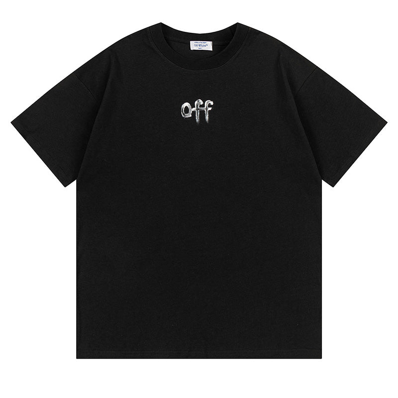 Off-White Fitting Logo T-Shirt — White / Black