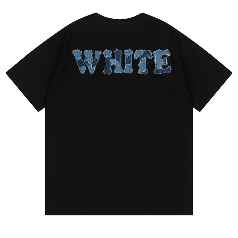 Off-White Just Global Tee — Black / White