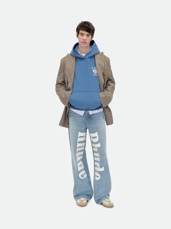 RHUDE Seal Graphic Hoodie – Blue