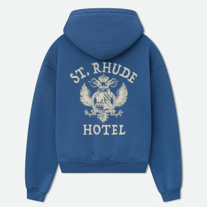 RHUDE Seal Graphic Hoodie – Blue