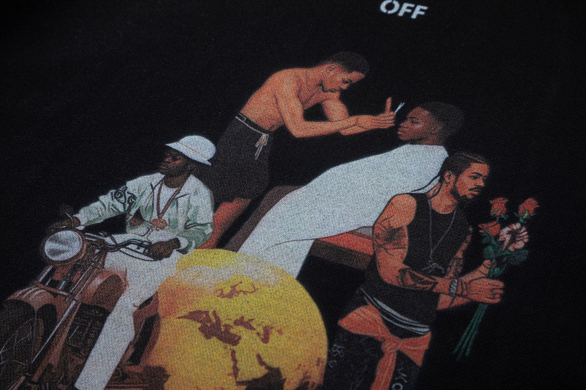 OFF-WHITE Sports Collage Graphic Hoodie