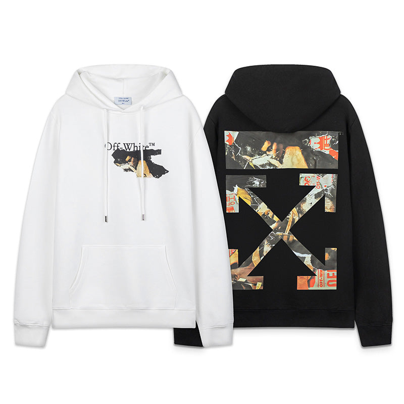 OFF-WHITE Caravaggio Graphic-Print Hoodie - White