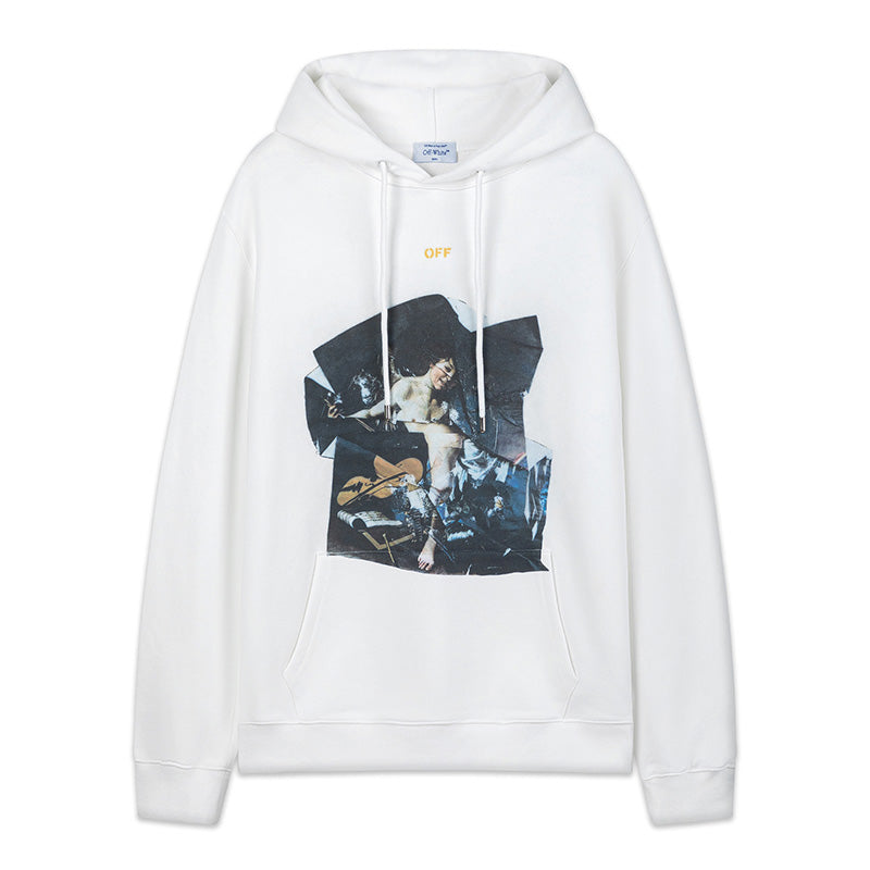OFF-WHITE Caravaggio Graphic-Print Hoodie