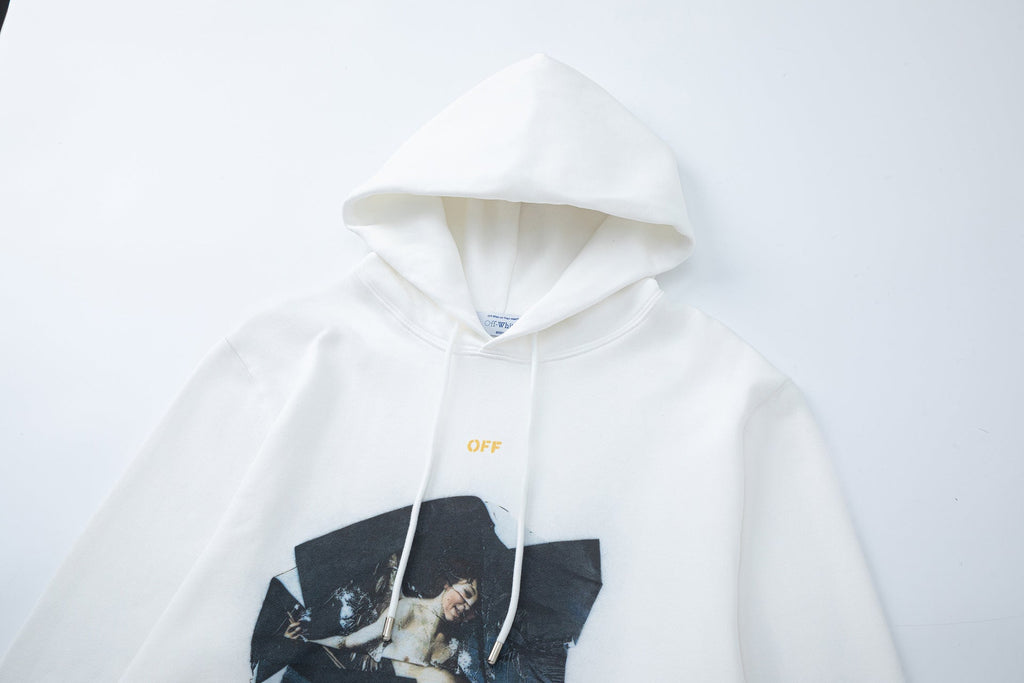 OFF-WHITE Caravaggio Graphic-Print Hoodie