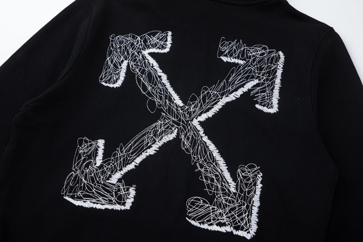 OFF-WHITE Brick Logo Arrows Hoodie