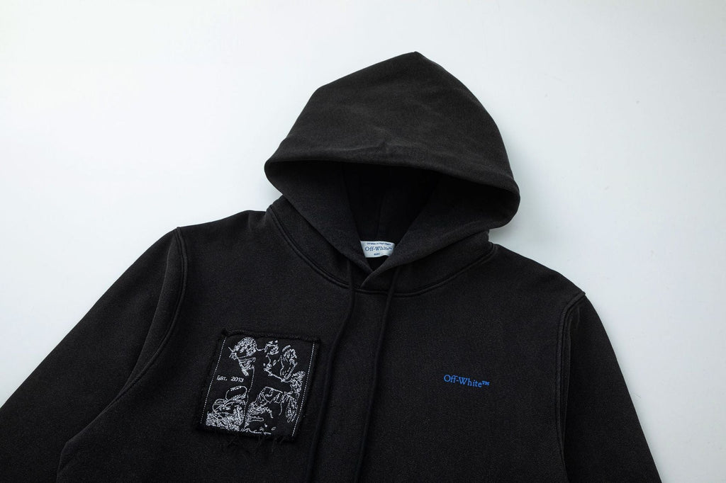 OFF-WHITE Multicolor Graphic-Print Hoodie