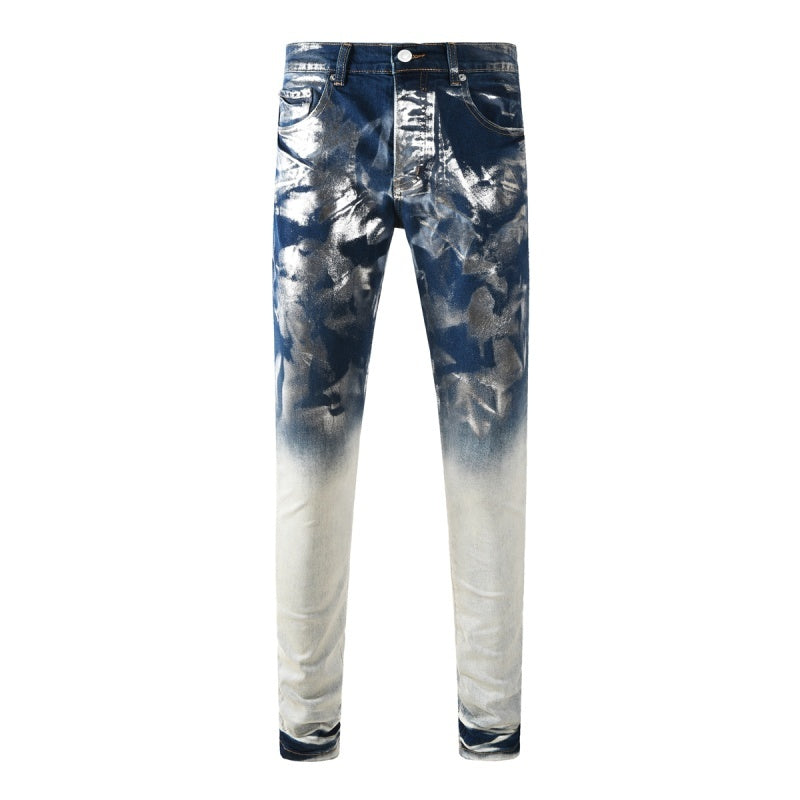 Purple Brand Crystal Diamond Skinny Jeans #PU9134