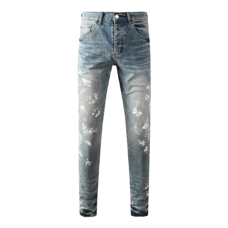 Purple Brand Crystal Diamond Skinny Jeans #PU9136