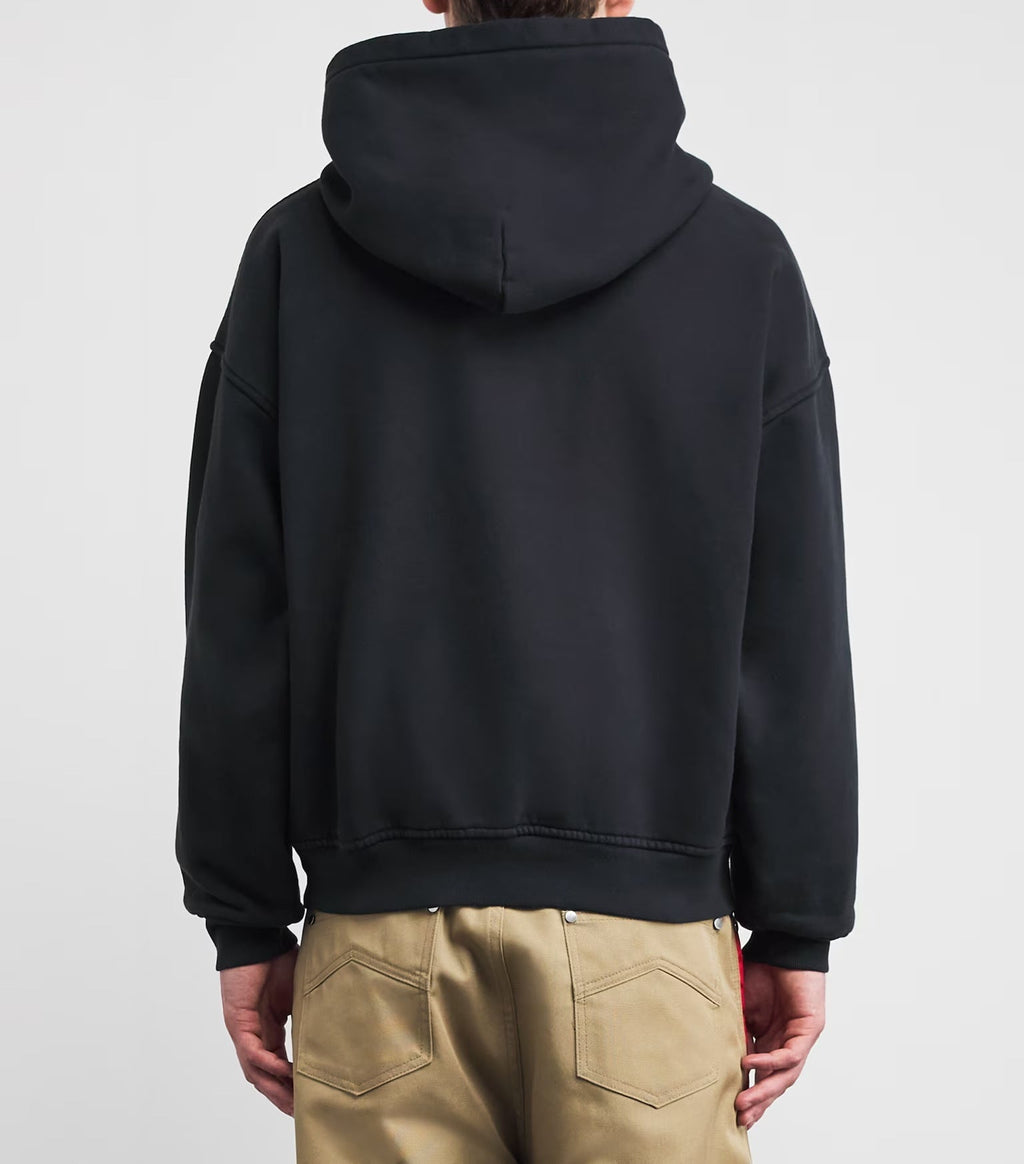RHUDE x Harrods Lago di Como Vintage Postcard Graphic Hoodie – Black