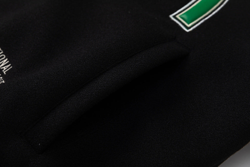 OFF-WHITE Croco Leather Wool Varsity Jacket