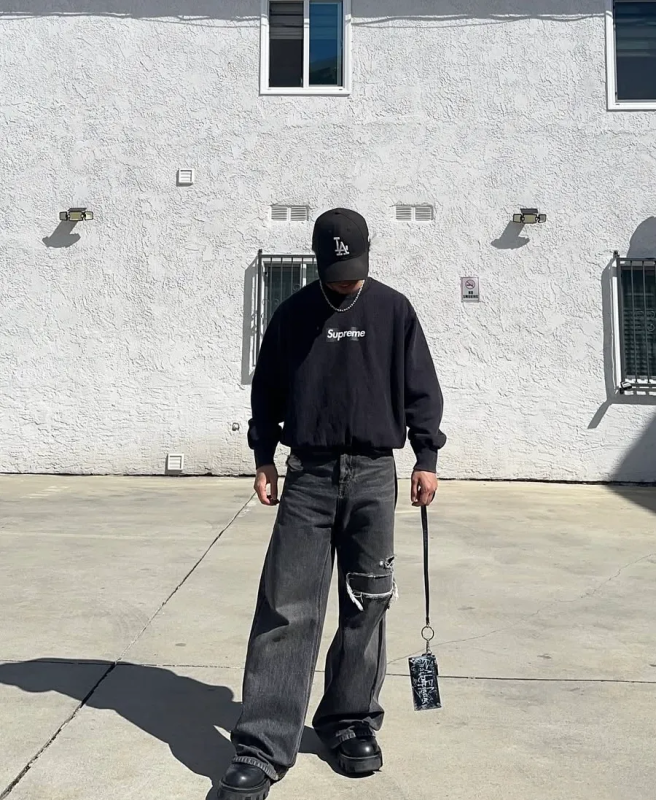Supreme SS25 Washed Box Logo Sweatshirt