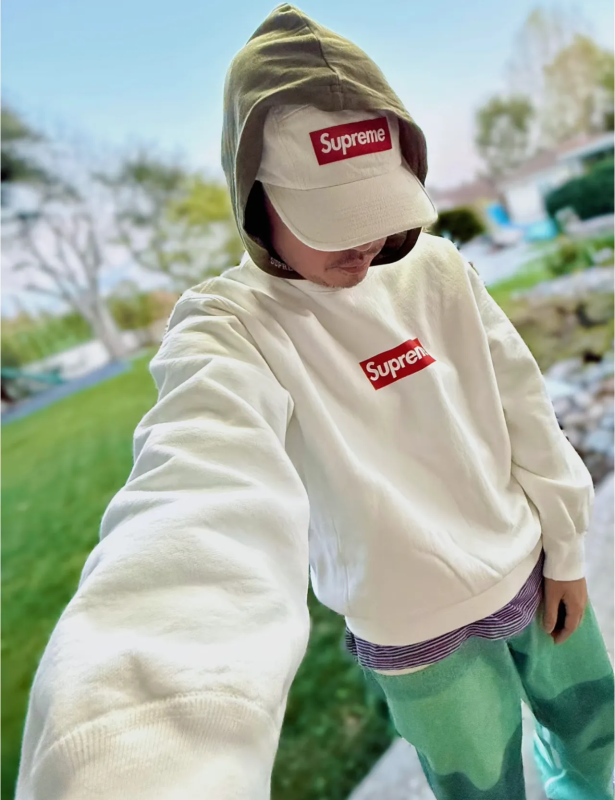 Supreme SS25 Washed Box Logo Sweatshirt