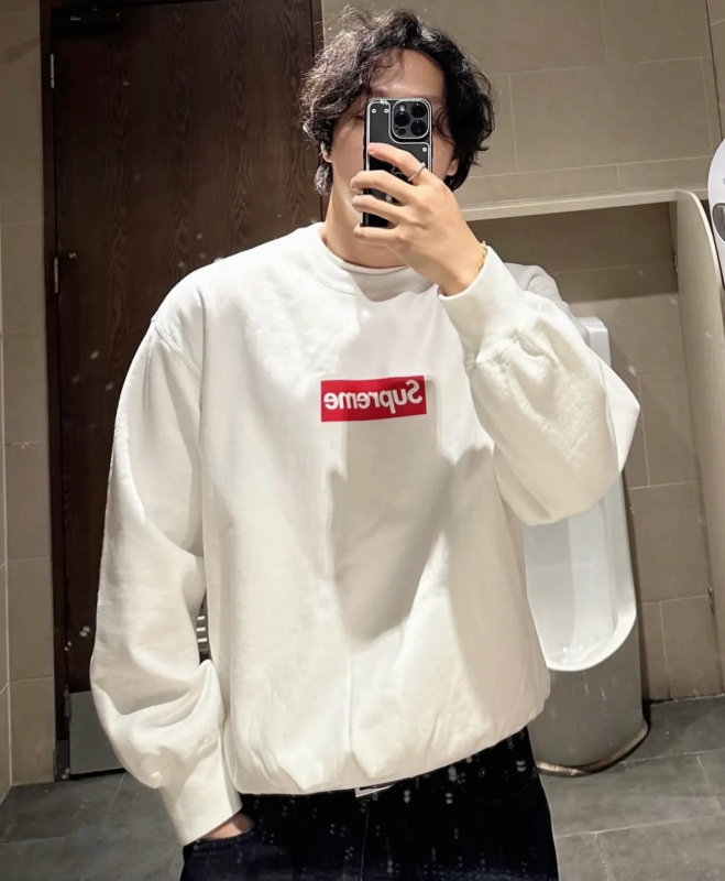 Supreme SS25 Washed Box Logo Sweatshirt