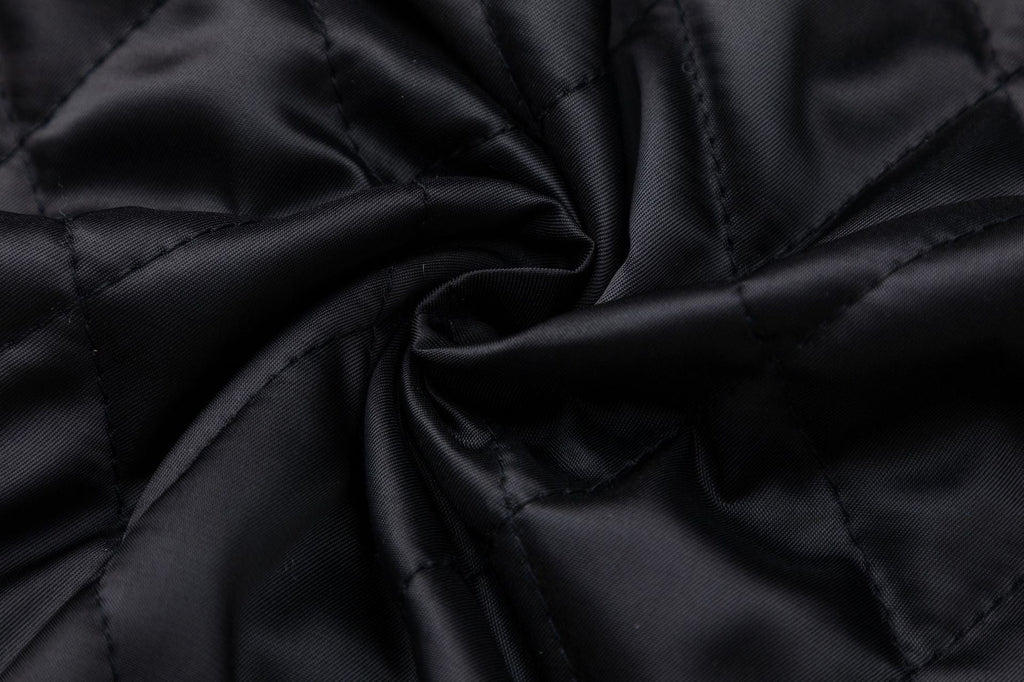 Off-White Logo Embroidered Jacket – Loose Hip Hop Streetwear (Black)