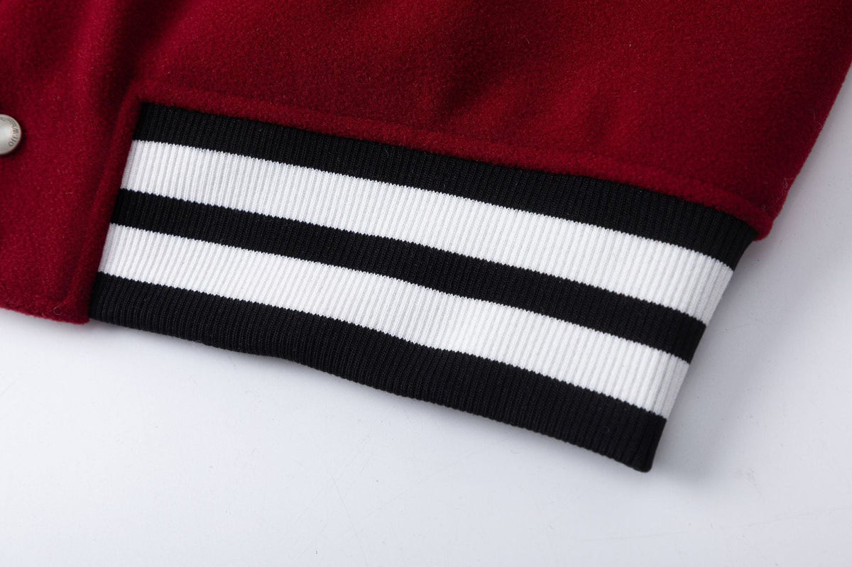 Off-White Logo Embroidered Jacket – Loose Hip Hop Streetwear