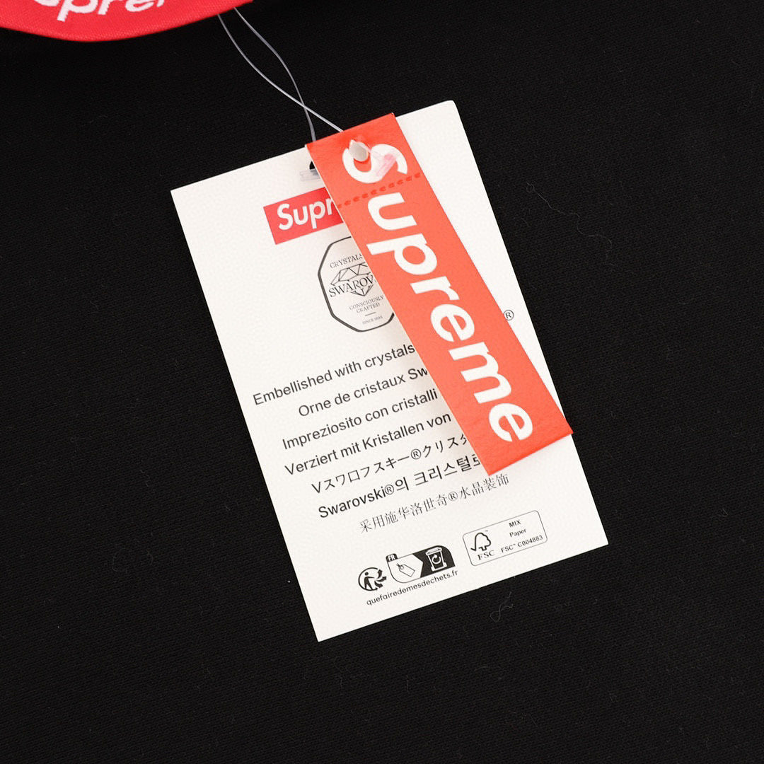 Supreme x Swarovski Motion Logo Hooded Sweatshirt