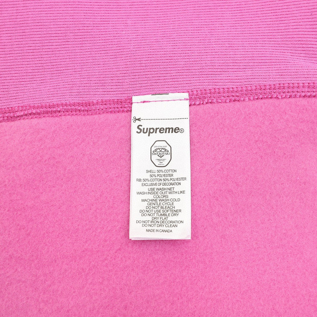 Supreme x Swarovski Motion Logo Hooded Sweatshirt (Pink)