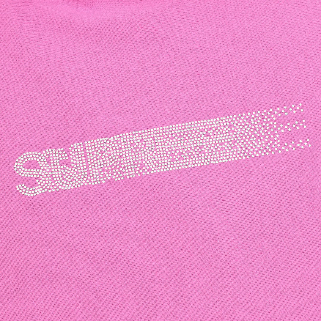Supreme x Swarovski Motion Logo Hooded Sweatshirt (Pink)