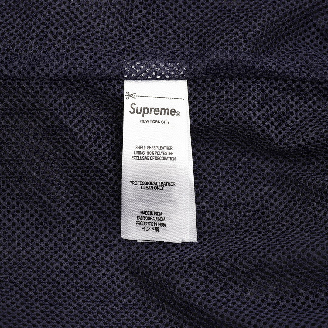 Supreme x Umbro Week 4 Leather Track Jacket (Navy)