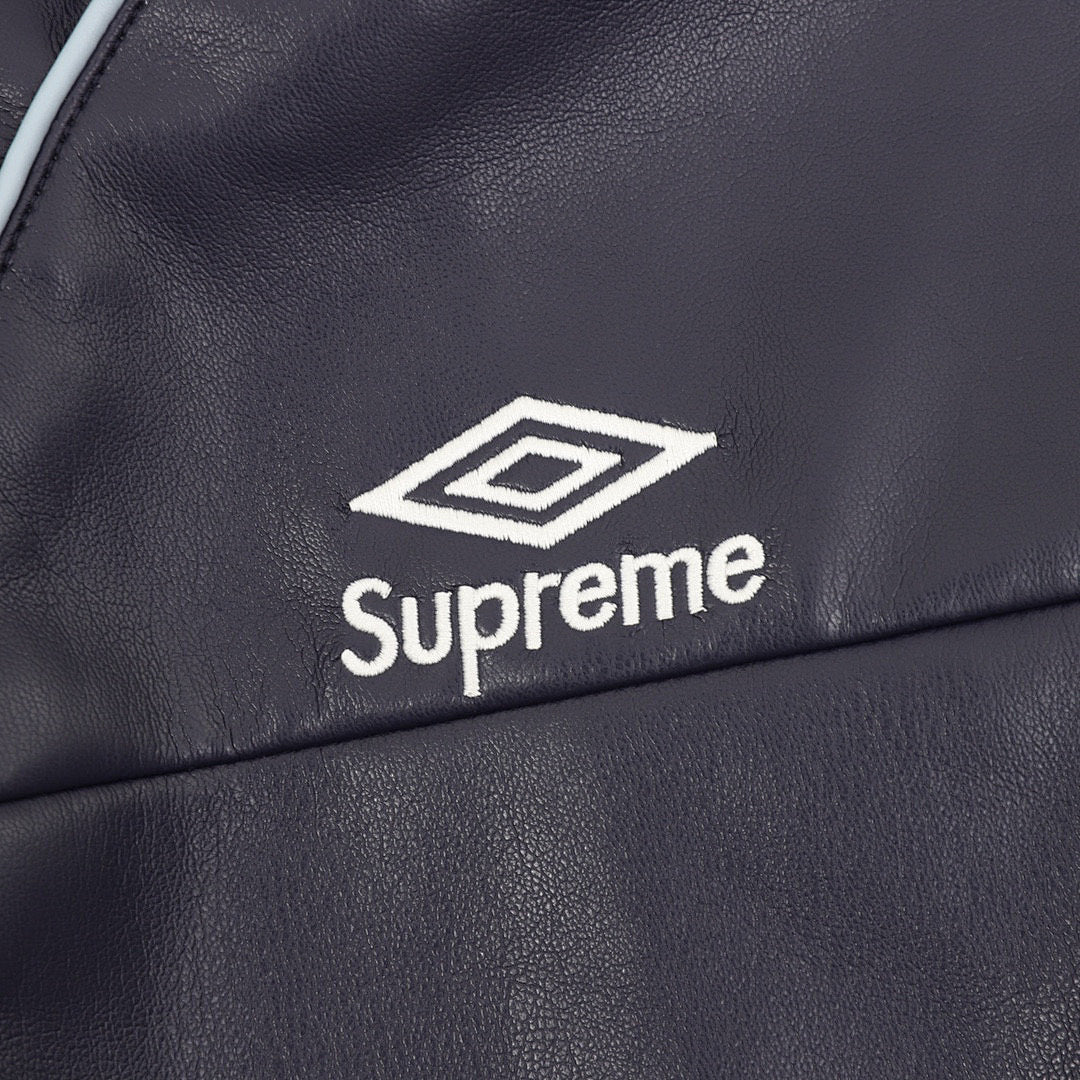 Supreme x Umbro Week 4 Leather Track Jacket (Navy)