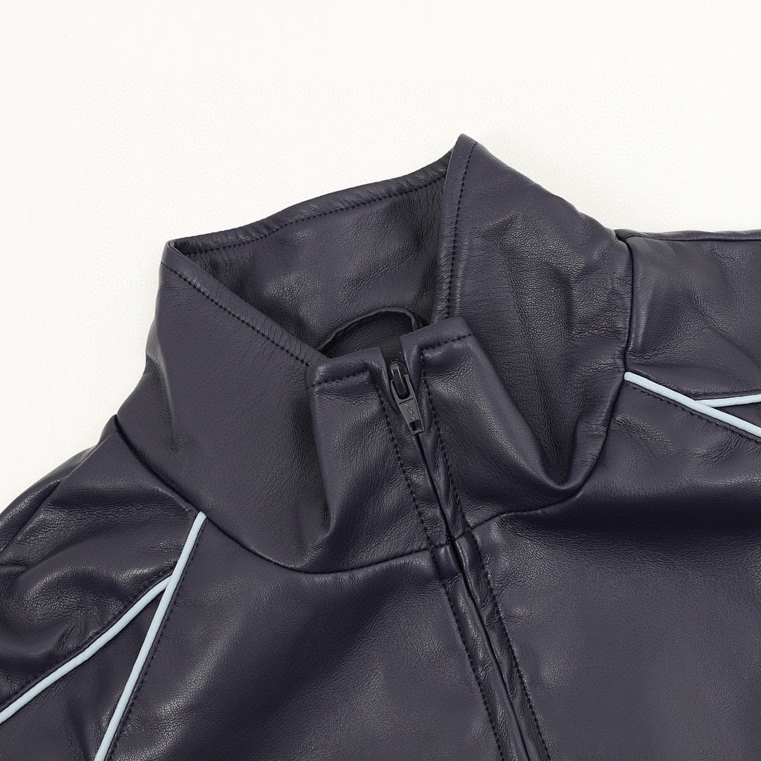 Supreme x Umbro Week 4 Leather Track Jacket (Navy)