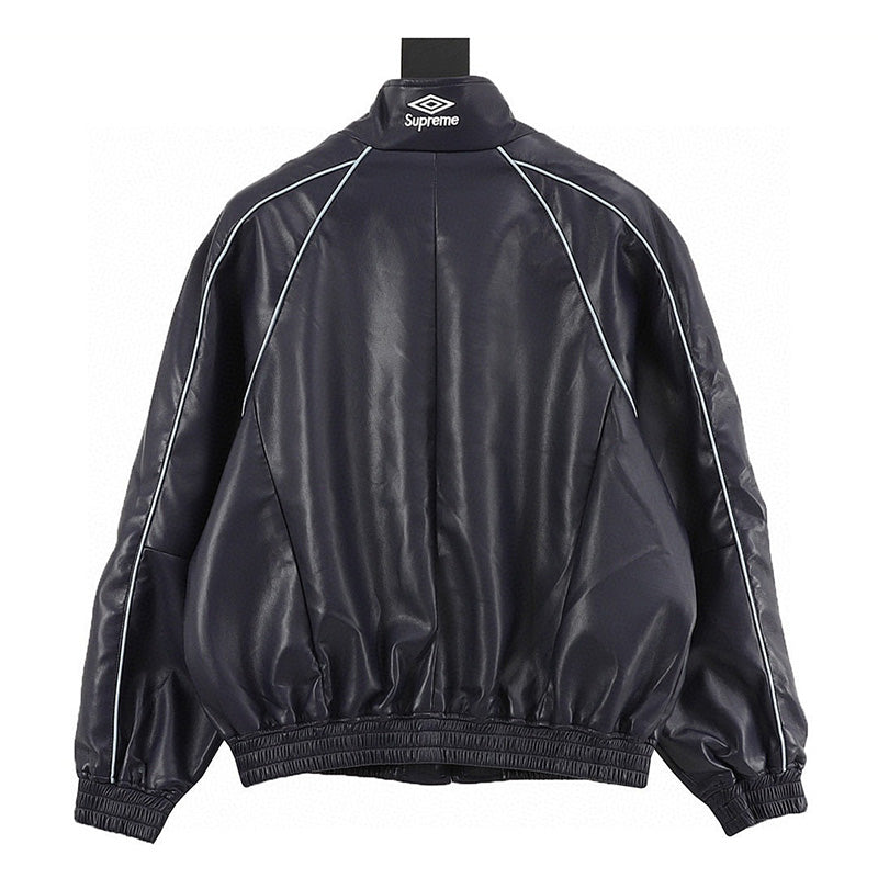 Supreme x Umbro Week 4 Leather Track Jacket (Navy)