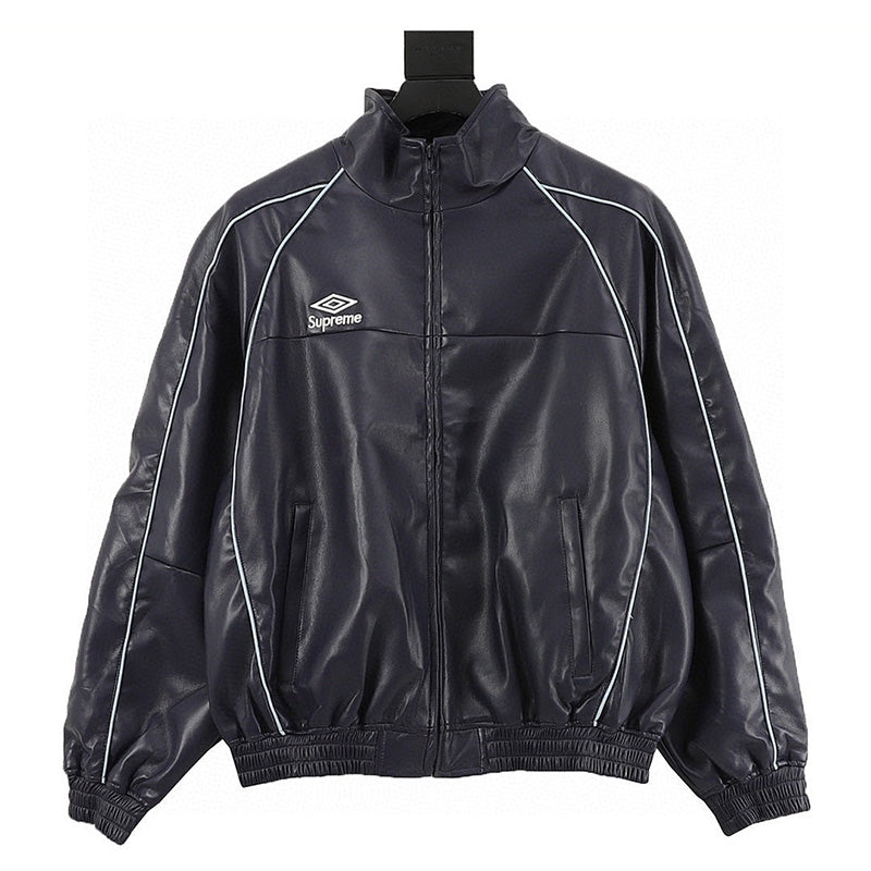 Supreme x Umbro Week 4 Leather Track Jacket (Navy)