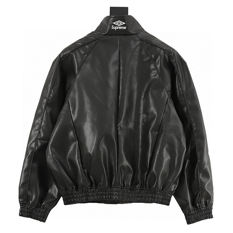 Supreme x Umbro Week 4 Leather Track Jacket (Black)