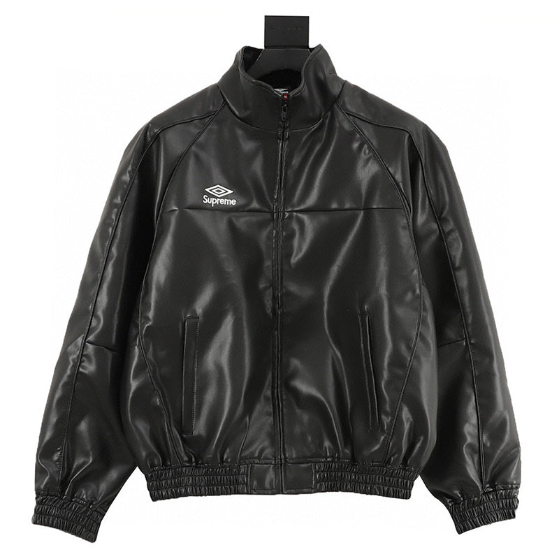 Supreme x Umbro Week 4 Leather Track Jacket (Black)