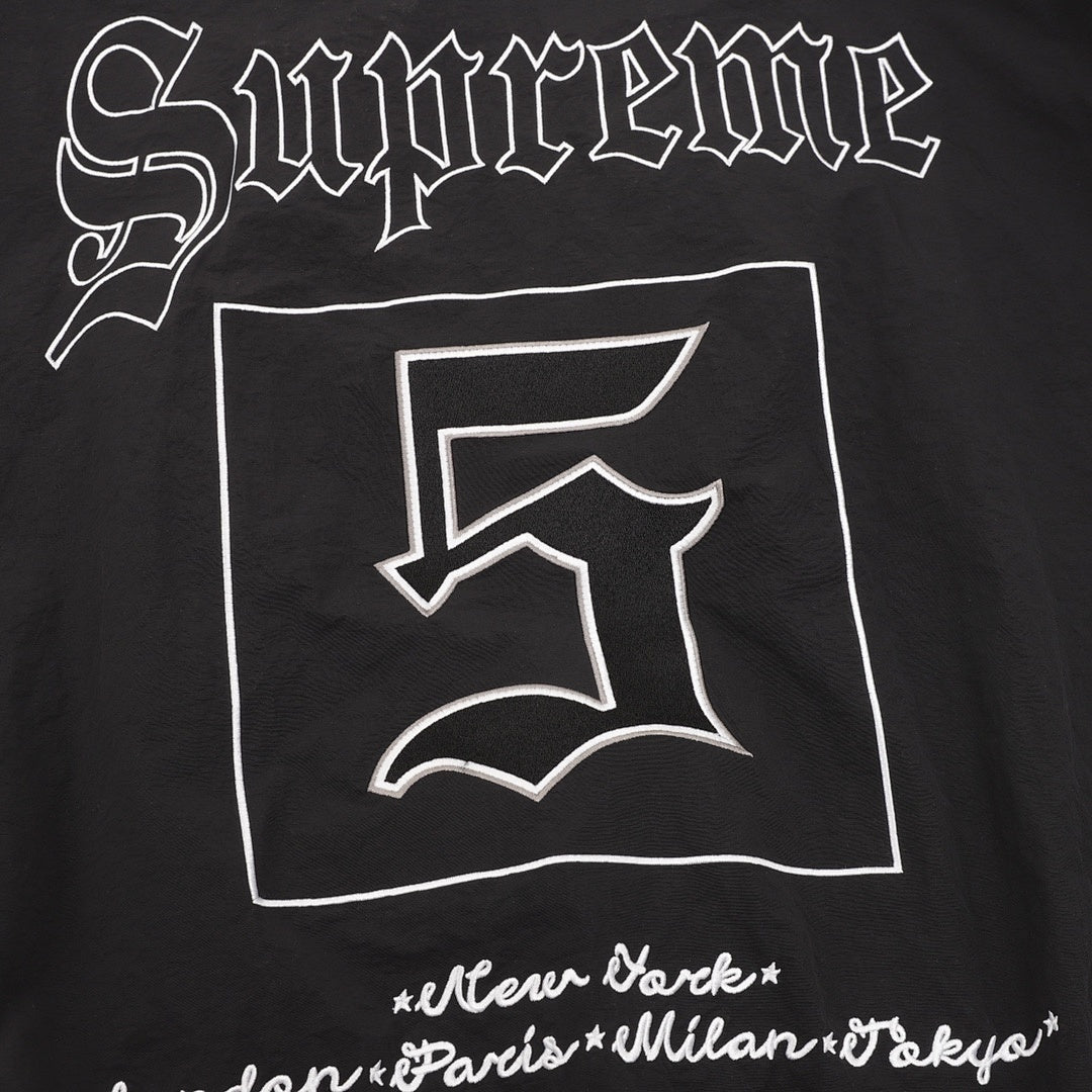 Supreme Old English Track Jacket (Black)