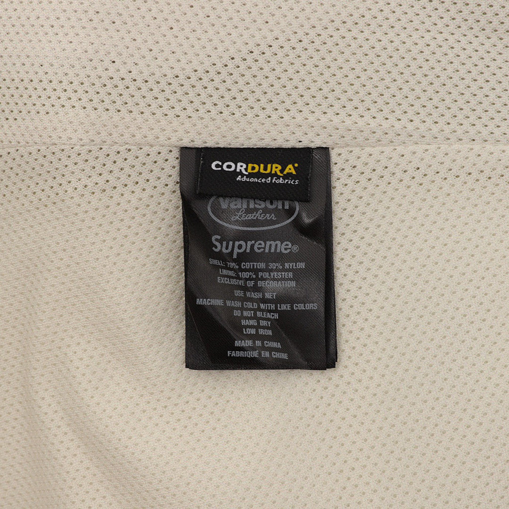 Supreme x Vanson Leathers Cordura Cotton Jacket (White)