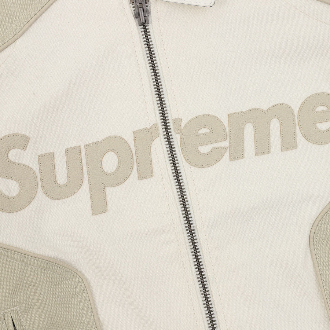 Supreme x Vanson Leathers Cordura Cotton Jacket (White)