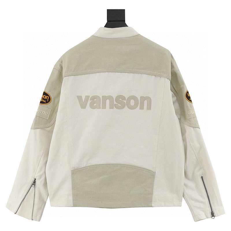 Supreme x Vanson Leathers Cordura Cotton Jacket (White)