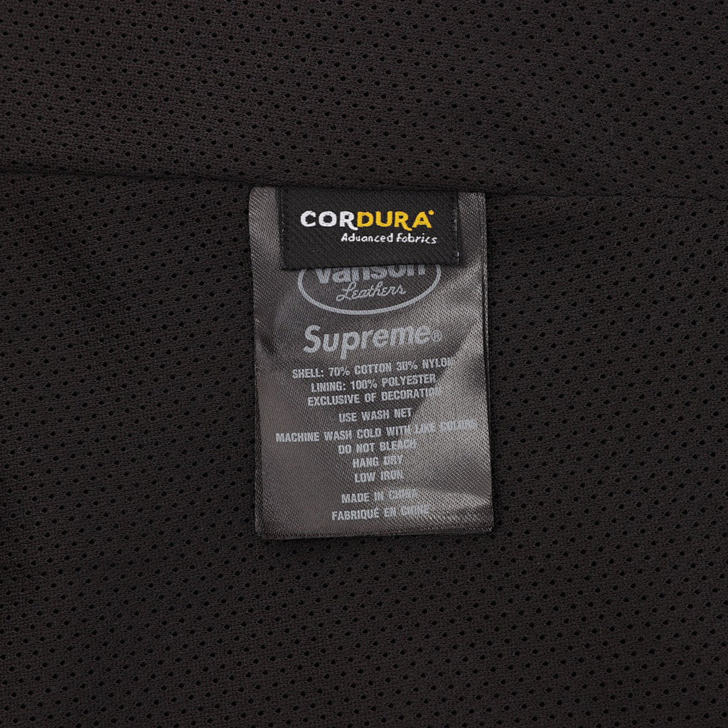 Supreme x Vanson Leathers Cordura Cotton Jacket (Black)