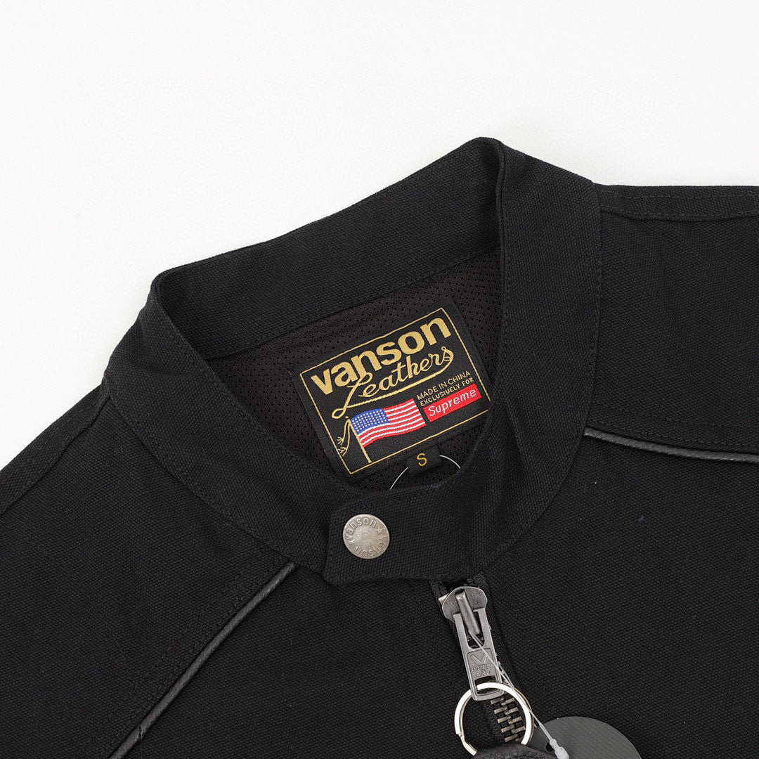 Supreme x Vanson Leathers Cordura Cotton Jacket (Black)