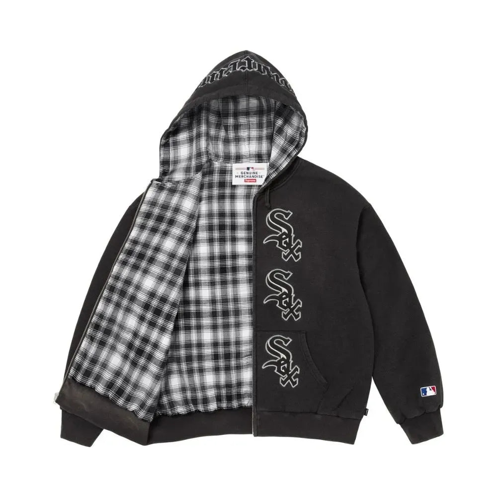 Supreme x Chicago White Sox Zip Up Hooded Sweatshirt