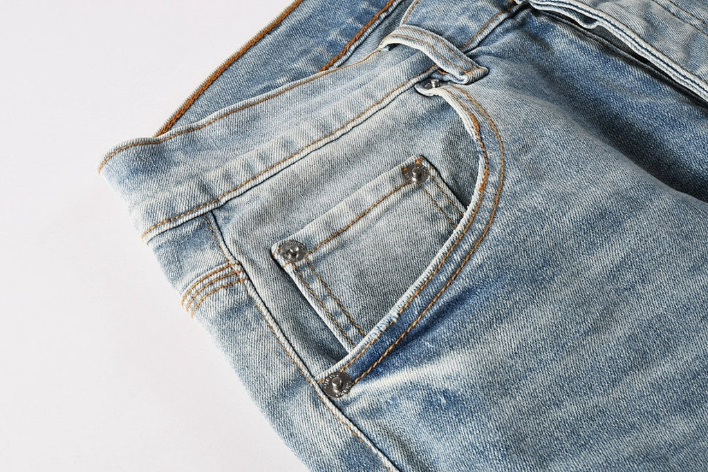 Purple Brand Crystal Diamond Skinny Jeans #9136-5