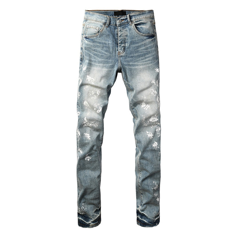 Purple Brand Crystal Diamond Skinny Jeans #9136-5