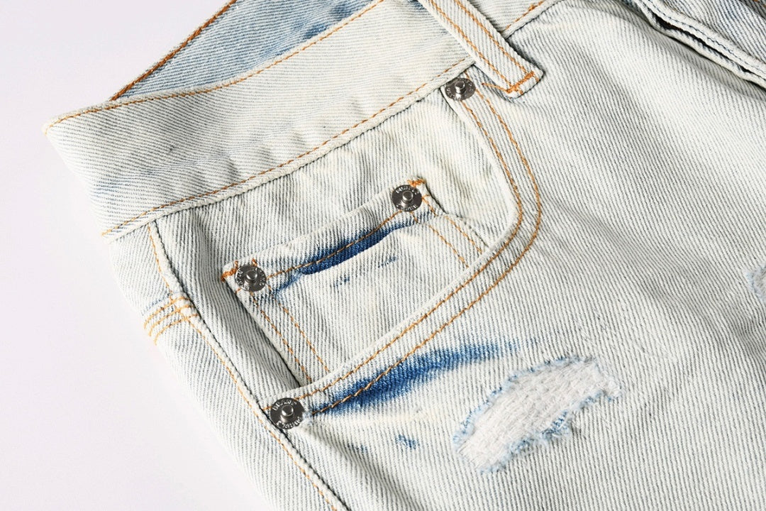 Purple Brand Crystal Diamond Skinny Jeans #9142