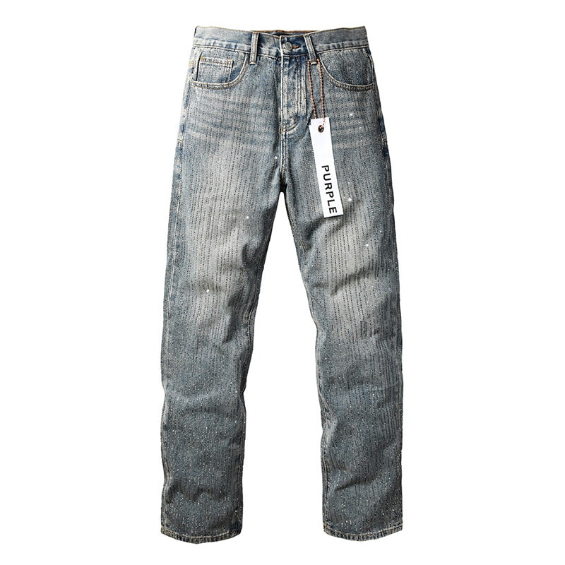 Purple Brand Skinny Jeans #9140 – Destroyed Crystal Diamond Denim