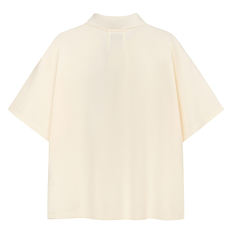 RHUDE Boxy Cotton-Piqué Polo Shirt – Off-White